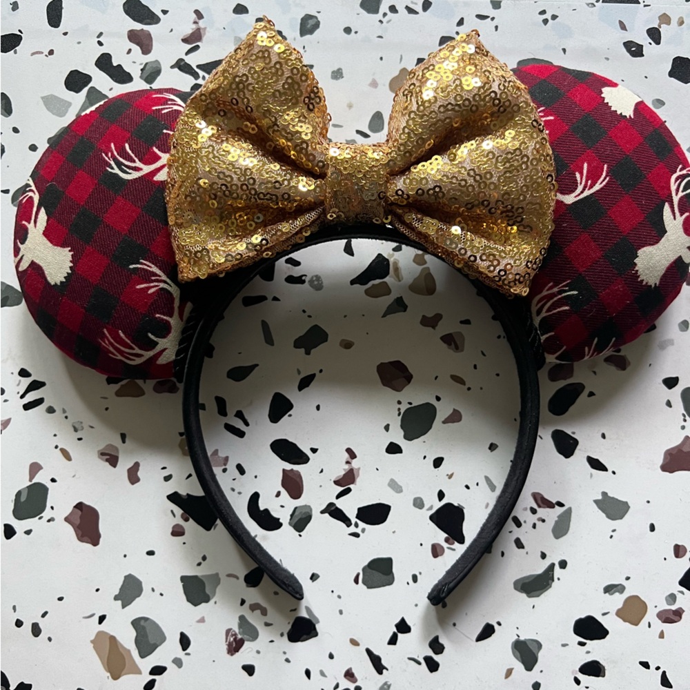 Buffalo Plaid Minnie Ears